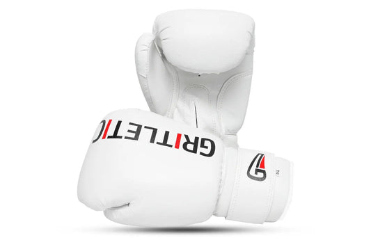 Gritletic White Training Boxing Gloves - Your Gateway to the Ring - Gritleticstore