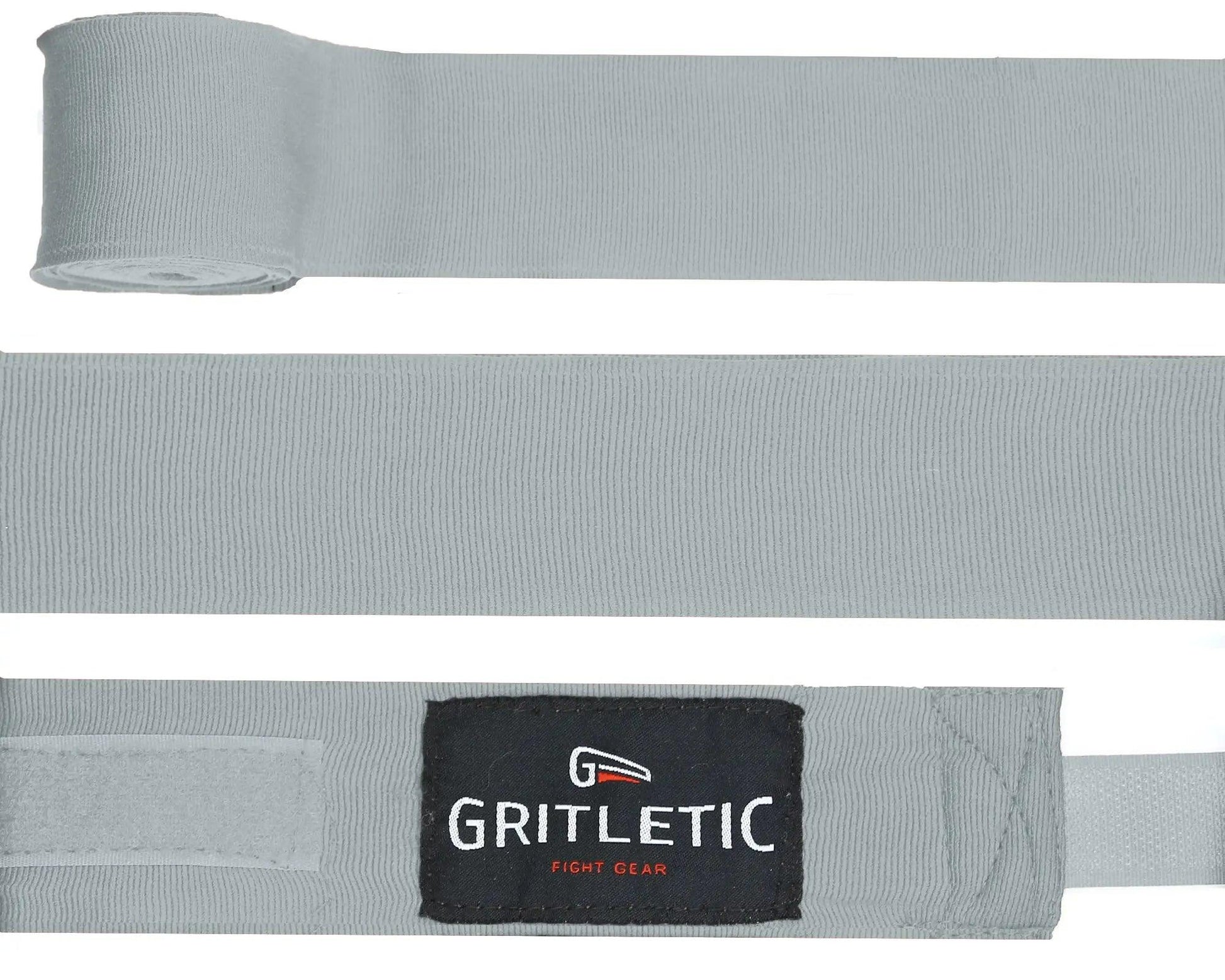 Gritletic x RVCA Boxing Hand Wraps- Grey Wrist Wraps - Gritleticstore